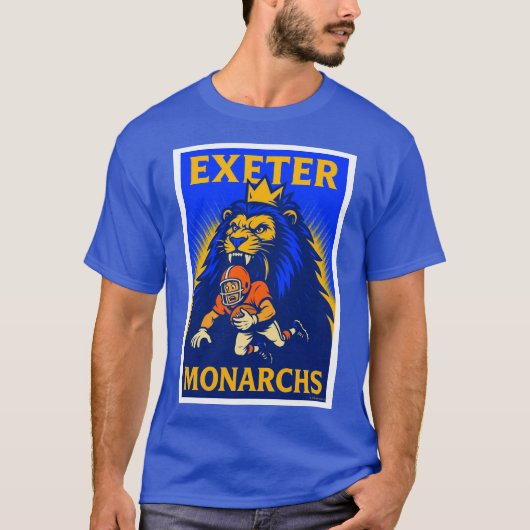 EXETER, CA MONARCHS クラシック フットボール Tシャツ. Tシャツ (正面)
