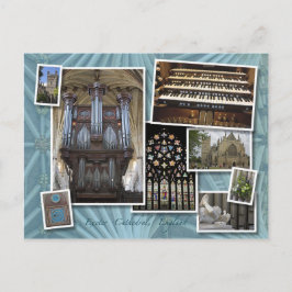 Exeter Cathedral, UK – モンタージュポストカード ポストカード