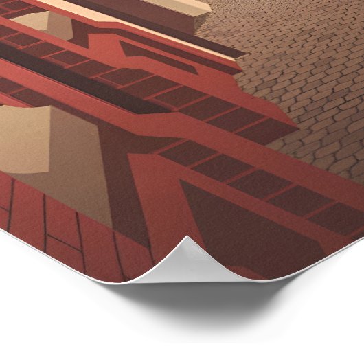 Exeter Devon Travel Poster ポスター (角)