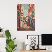 Exeter Devon Travel Poster ポスター (ホームオフィス)