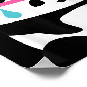 Exhausted Badminton Panda - Funny Cute Shuttle Ani ポスター (角)