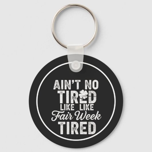 Exhausted But Happy Design  キーホルダー (正面)