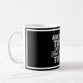 Exhausted But Happy Design  コーヒーマグカップ (左)