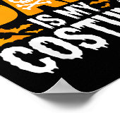 Exhausted Dad Is My Costume Shirt Men Halloween Co ポスター (角)