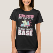 Exhausted From Being Such Freaking Awesome Base Ch Tシャツ (正面)