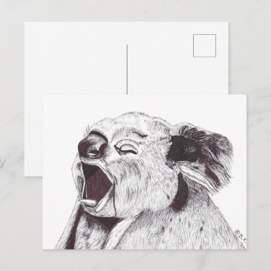 EXHAUSTED KOALA シーズンポストカード (正面/裏面)