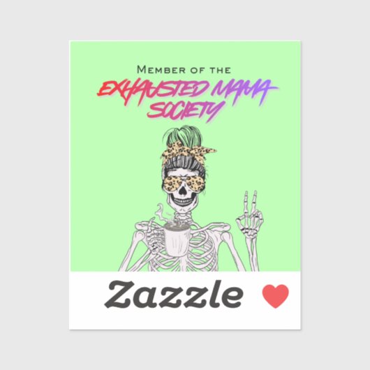 Exhausted Moms Club - Sticker シール (シート)