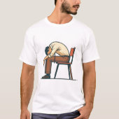 Exhausted Worker Melt Design Tシャツ (正面)