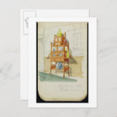 Exhibition Cabinet, c.1860s-70s (w/c & pencil on p ポストカード (正面/裏面)
