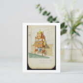Exhibition Cabinet, c.1860s-70s (w/c & pencil on p ポストカード (スタンド正面)