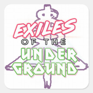 Exiles of the Underground White 20 Stickersシート スクエアシール