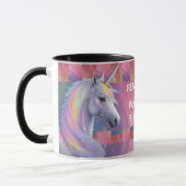 Existence Is Enough Reminder Rainbow Unicorn マグカップ (左)