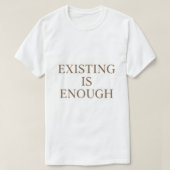 Existential Meme Minimal Design Tシャツ (デザイン正面)