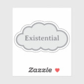 Existential - Relatable Cloud Sticker シール (シート)