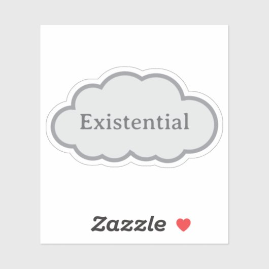 Existential - Relatable Cloud Sticker シール (シート)