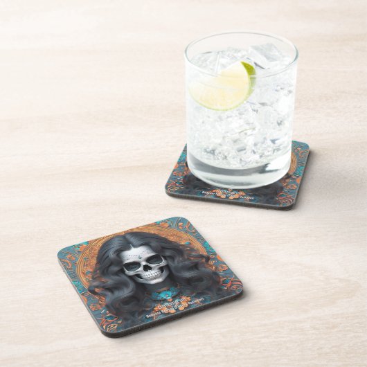 EXISTENTIONAL LITE Memento Mori Femmeスカルセット6 コースター (右側)