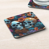 EXISTENTIONAL LITE Memento Mori Loversスカルセット6 コースター (左側)