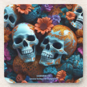 EXISTENTIONAL LITE Memento Mori Loversスカルセット6 コースター (正面)