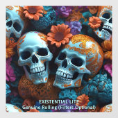 EXISTENTIONAL LITE Memento Mori Loversスカル ウィンドウサイン (シート)