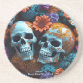 EXISTENTIONAL LITE Memento Mori Loversスカル コースター (正面)