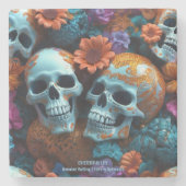 EXISTENTIONAL LITE Memento Mori Loversスカル ストーンコースター (正面)