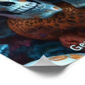 EXISTENTIONAL LITE Memento Mori Loversスカル ポスター (角)