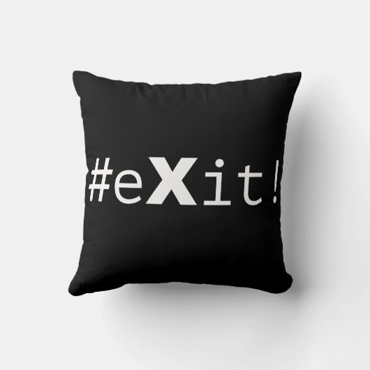 #eXit! クッション (裏面)