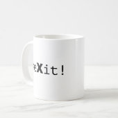 #eXit! コーヒーマグカップ (正面左)