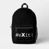 #eXit! プリントバックパック (正面)