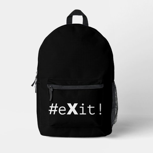 #eXit! プリントバックパック (正面)