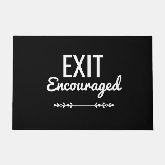 Exit Encouraged Door Mat ドアマット (正面)