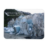 Exit Glacier Toe, Kenai Fjords国立公園, AK マグネット (横)