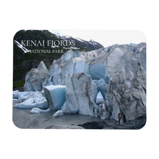 Exit Glacier Toe, Kenai Fjords国立公園， AK マグネット (横)