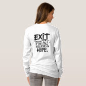 EXIT “Insert S” If You Still Believe in Hope Tシャツ (裏面フル)