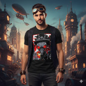 Exit System | Retro Steampunk Alien Tee Tシャツ