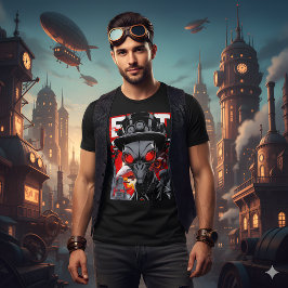Exit System | Retro Steampunk Alien Tee Tシャツ
