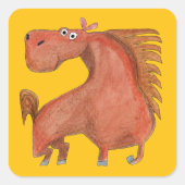 Exited Horse スクエアシール (正面)