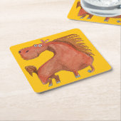 Exited Horse スクエアペーパーコースター (アングル)