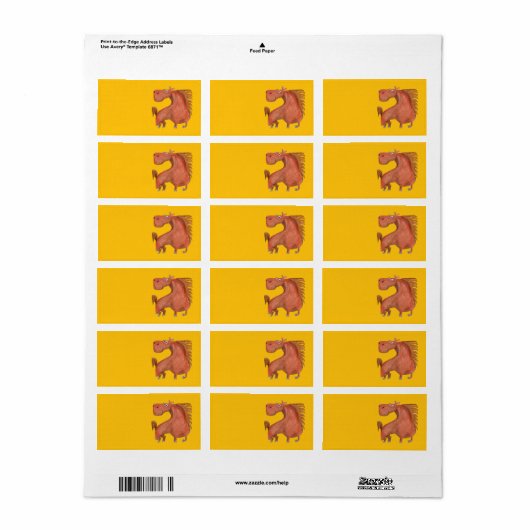 Exited Horse ラベル (フルシート)