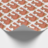Exited Horse Geschenkpapier ラッピングペーパー (角)