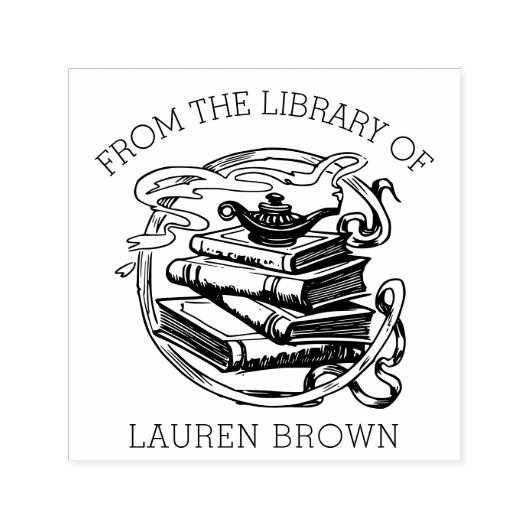ExLibrisのライブラリからこの本は属する セルフインキングスタンプ (デザイン)