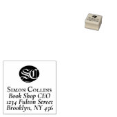 ExLibris Monogram Booksの作成差出人住所 ラバースタンプ (押印)