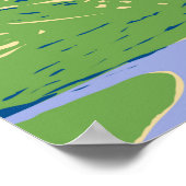 Exmoor国立公園城ロックイングランドヴィンテージ ポスター (角)