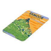 Exmoor国立公園城ロックイングランドヴィンテージ マグネット (左側)