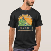 Exmoor国立公園城ロックイングランドヴィンテージ Tシャツ (正面)