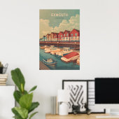 Exmouth Devon Travel Poster ポスター (ホームオフィス)