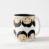 EXOのかわいいキャラクターデザイン ツートーンマグカップ (正面右)