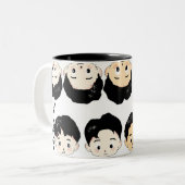 EXOのかわいいキャラクターデザイン ツートーンマグカップ (正面左)