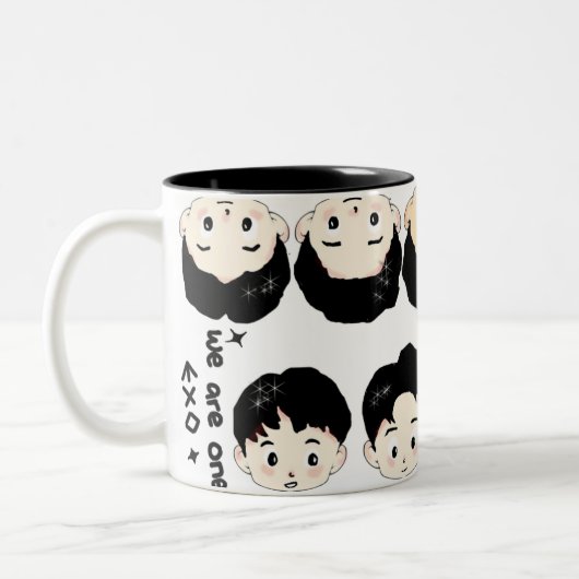 EXOのかわいいキャラクターデザイン ツートーンマグカップ (左)