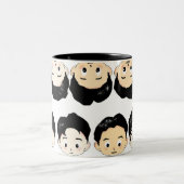 EXOのかわいいキャラクターデザイン ツートーンマグカップ (中央)